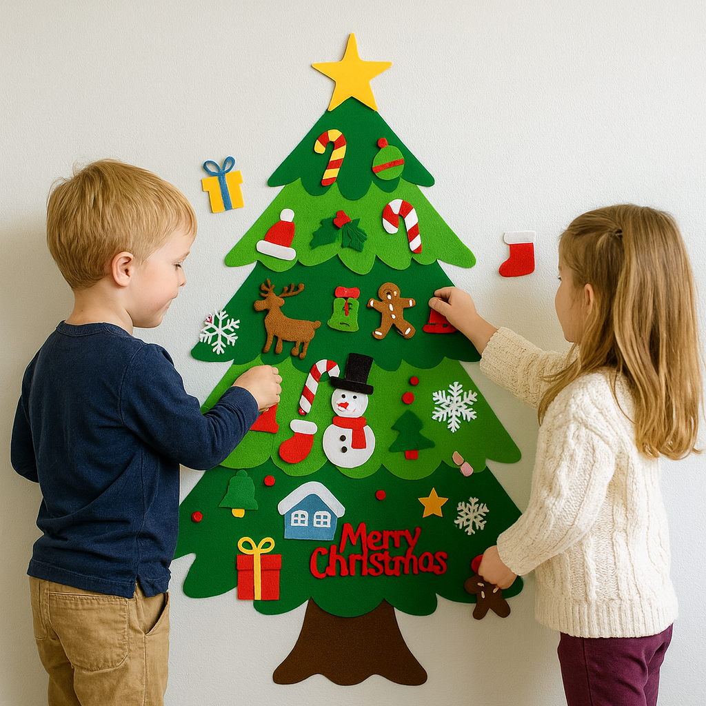 🎄 Árbol Mágico de Fieltro - Creatividad sin límites