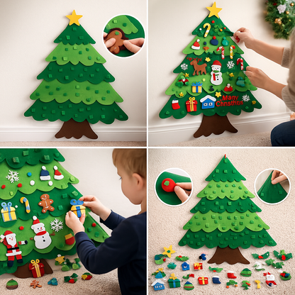 🎄 Árbol Mágico de Fieltro - Creatividad sin límites