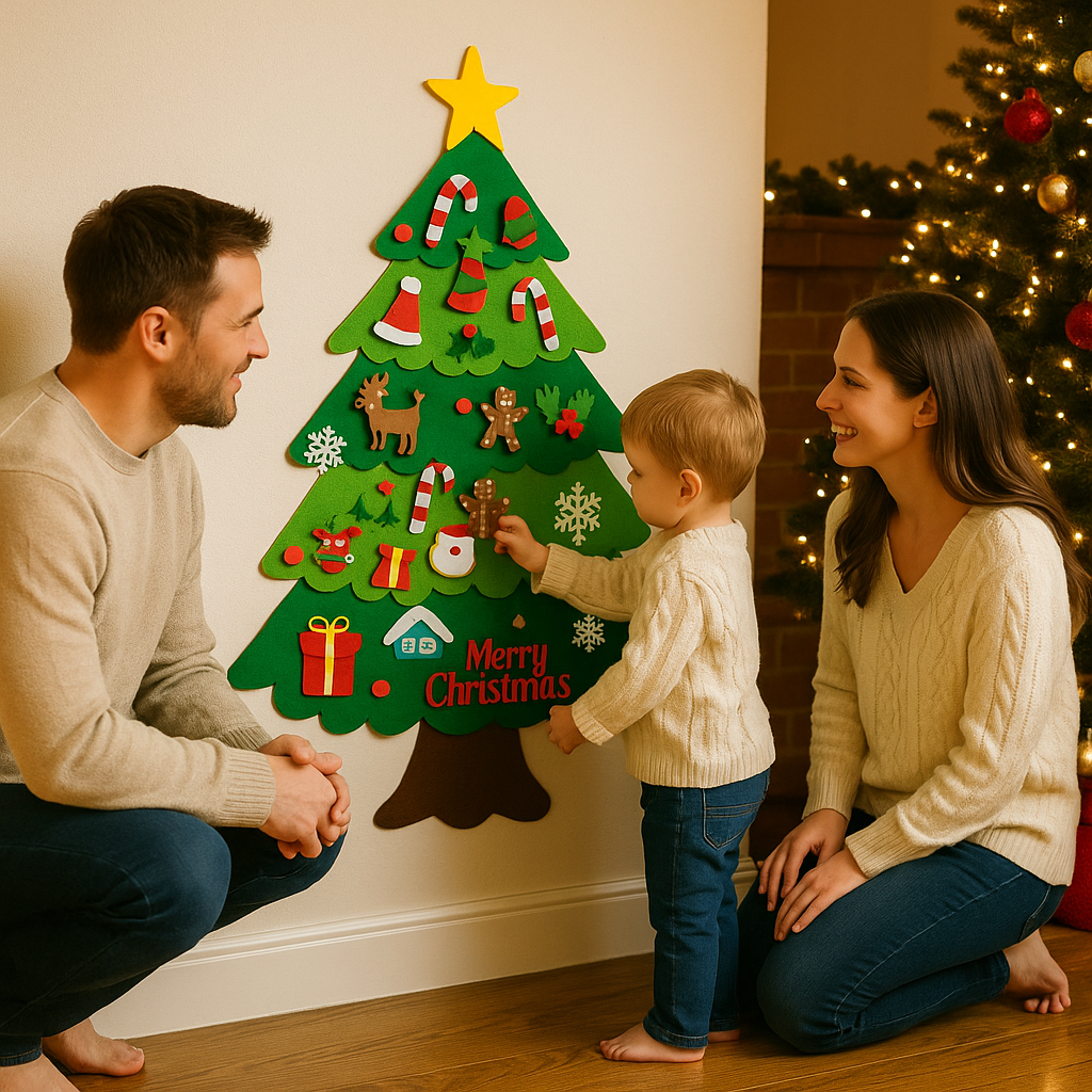 🎄 Árbol Mágico de Fieltro - Creatividad sin límites